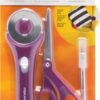 Fiskars Home Decor Sewing Fashion Starter Set 3pcs-Rotary Cutter Knife & 8 Scissors