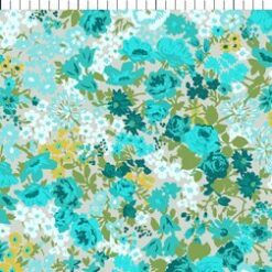Garden Delights II-Roses Teal