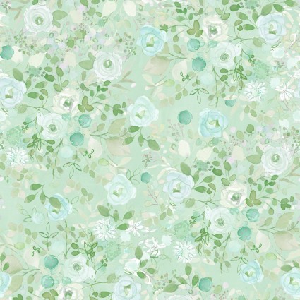 Blush Roses-Light Mint
