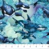 Whale Song Blue Multi Whales