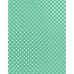 Windsong Meadows Diagonal Flowers Teal