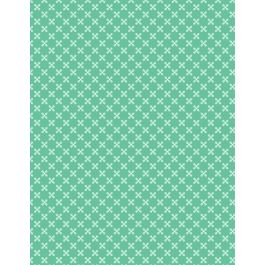 Windsong Meadows Diagonal Flowers Teal