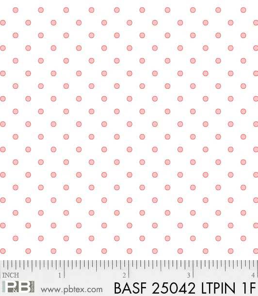 Basically Hugs-White with pink Circles/dots