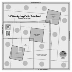 Creative Grids 10 Inch Wonky Log Cabin Trim Tool CGRJAW13
