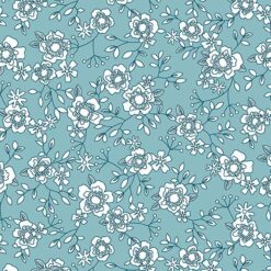 Winter Rose-Teal