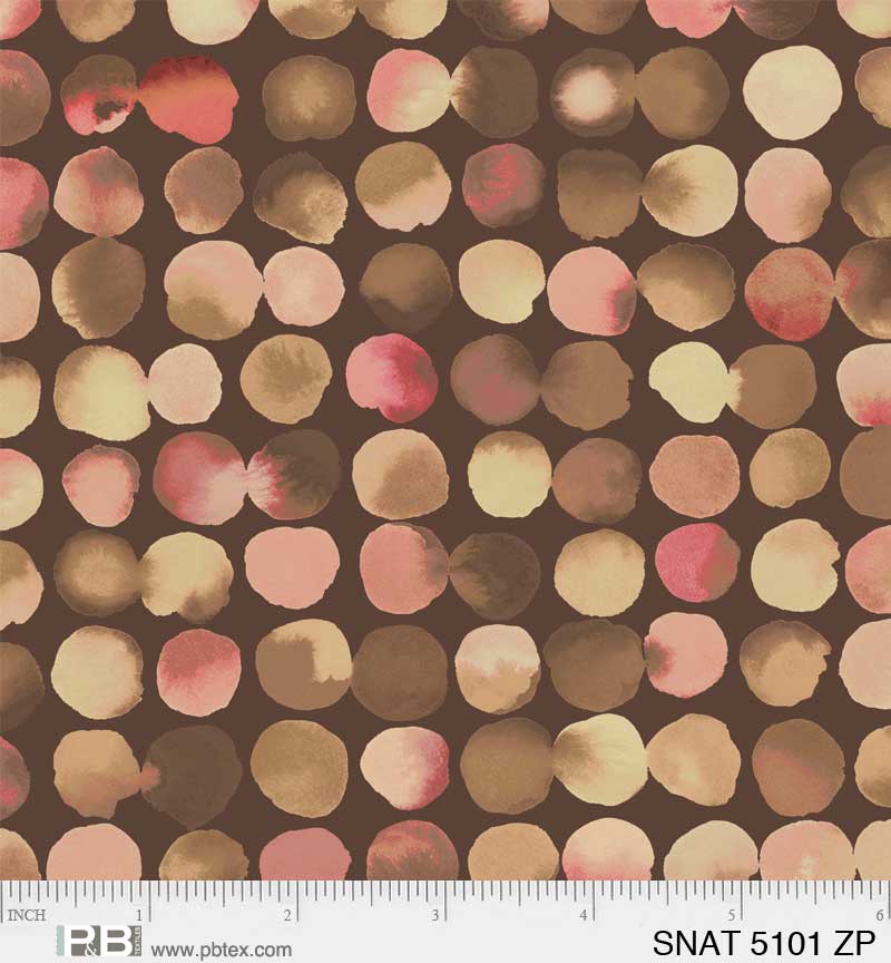 Watercolor Dot-Brown