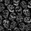 Tossed Skull & Smoke Flame