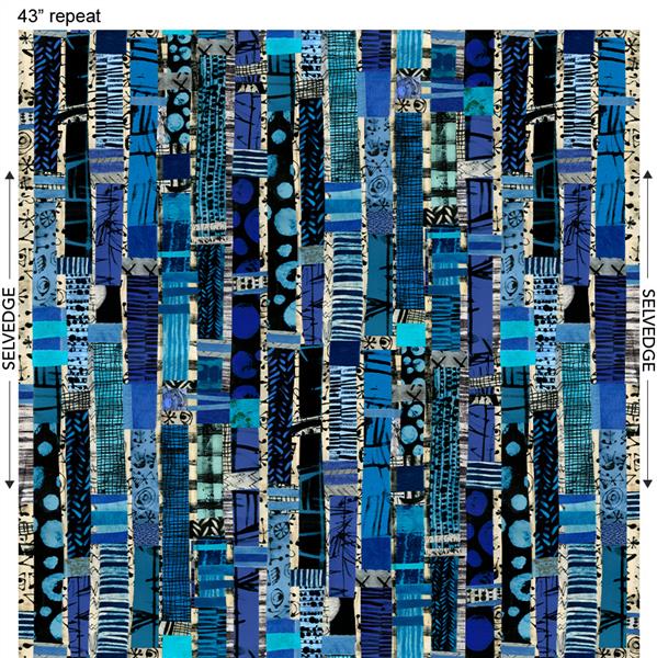 The Blue One,Totem, Multi, High Density Cotton