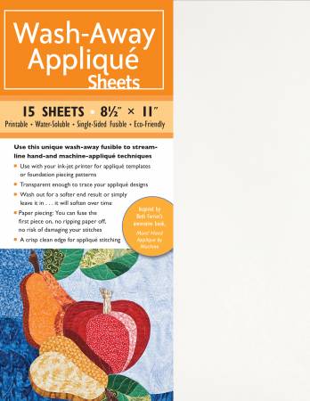Wash Away Applique Sheets
