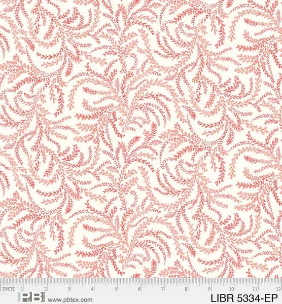 Love Birds - Swirling Vines Red
