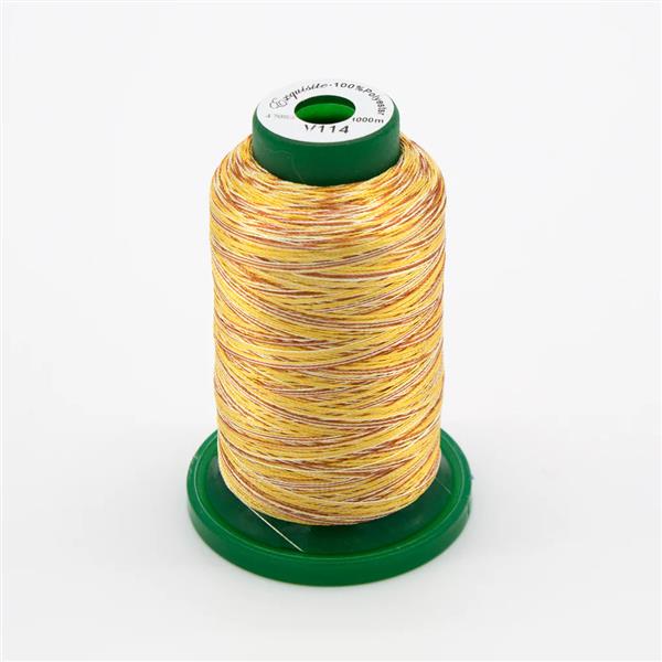 Medley Variegated Embroidery Thread-Amber Glow 1000 Meters
