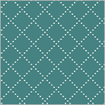 Clover & Dot Bias Grid - Teal