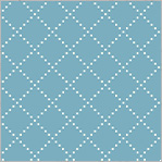 Clover & Dot Bias Grid - Cerulean