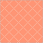 Clover & Dot Bias Grid - Coral