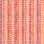 Clover & Dot Leaf Stripe - Coral