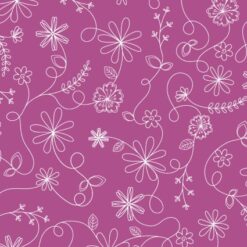 Kimberbell -Floral Swirl Violet