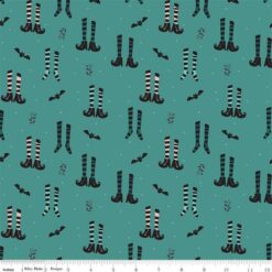 Little Witch Witches Socks Light Teal