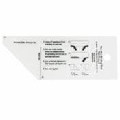 Mini Binding Tool Template Ruler 2" X 5" By Tqm
