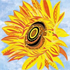 Delphine Brooks Flower Sunflower Natural