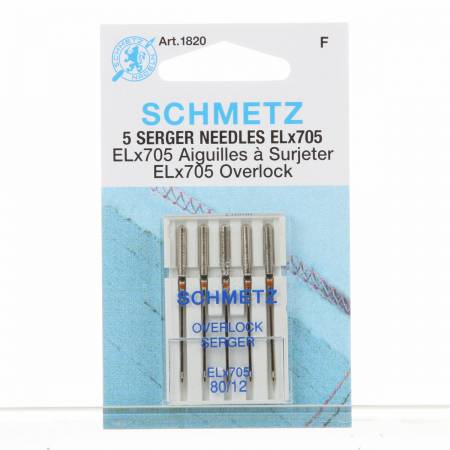 Schmetz Serger Needles ELx705 80/12