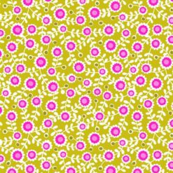 Inflorescence A858-2- Chartreuse w/Pink Neon Flowers