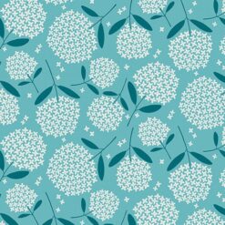 Fiori Medium Turquoise - Blooming Color - Wide