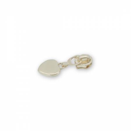 Heart Zipper Pulls - Gold - Set of 4