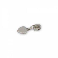 Heart Zipper Pulls - Nickel