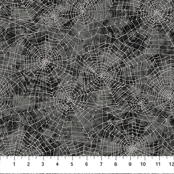 Spellbound - Spider Web - Black Multi - Northcott Fabrics
