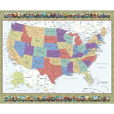 QT US Fabric Map Book