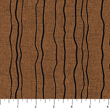 Modern Elements - Rust - Wiggle Stripe