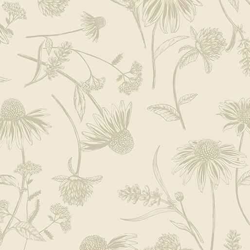 Coneflower Tonal Natural - 108"