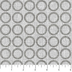Urban Oasis Flannel - Circles - Lt. Gray