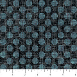 Urban Oasis Flannel - Dots - Charcoal