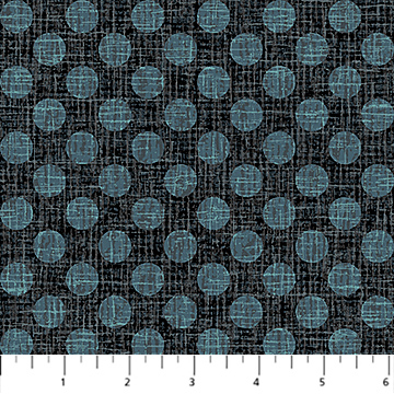 Urban Oasis Flannel - Dots - Charcoal