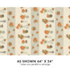 Treasured Poppies Stripe Natural (Modern Vintage)