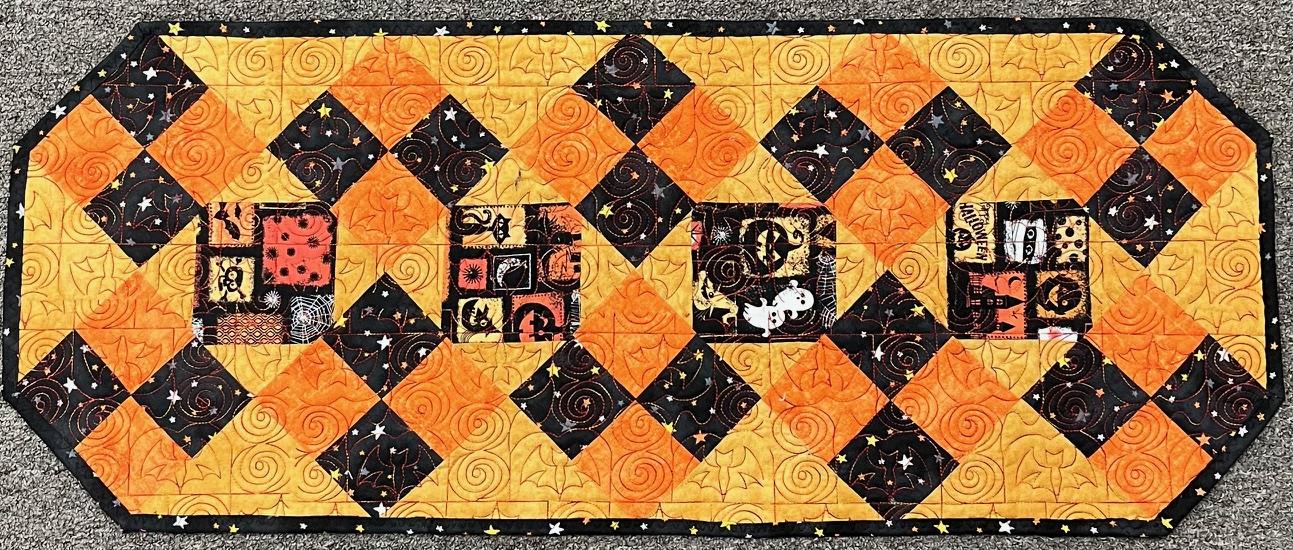Halloween 4-Patch Fabric Kit & Pattern