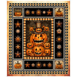 Jeepers Creepers - Pumpkin Panel - Orange