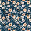 Floral - QT Cuties 2 - Navy
