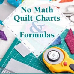 No Math Quilt Charts & Formulas (Landauer) Easy and Accurate Pocket-Size Carry-Along Reference Guide with At-a-Glance Quilting Yardage Requirements for Triangles, Squares, Setting Blocks, and More (1639810102)