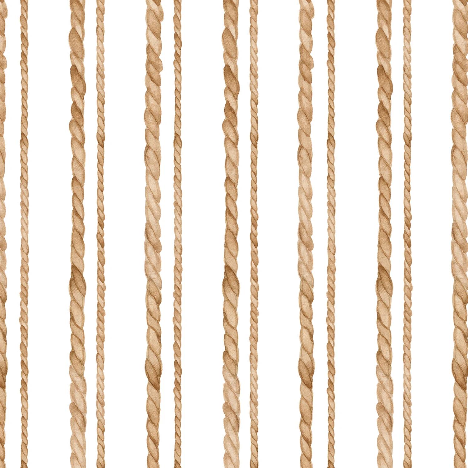 Sea Whispers Rope Stripe - White