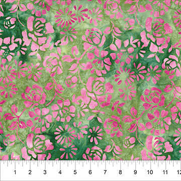 Floral Tapestry - Citrus Green - Petals