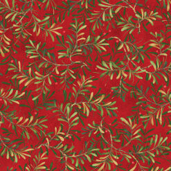 Pine Boughs - Red - 12 Days of Christmas