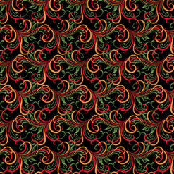 Swirl Essence Black/Multi - Autumn Cats