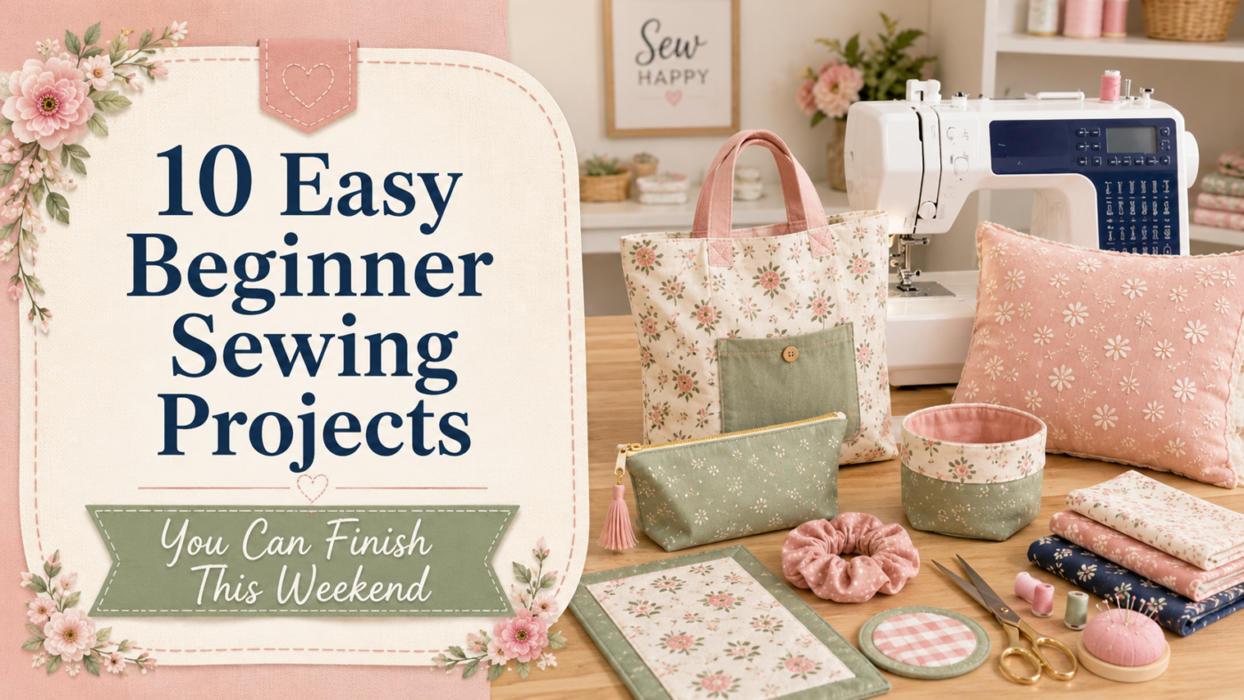 10 easy beginner sewing projects