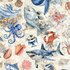 Nauticus - Cream - Sea Creatures