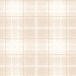 Snowtop Mountain Cream Big Plaid Flannel