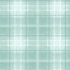 Snowtop Mountain Aqua Big Plaid FlanneL