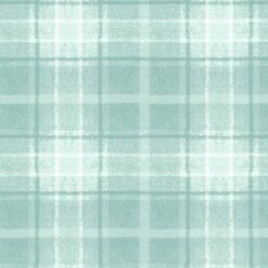 Snowtop Mountain Aqua Big Plaid FlanneL