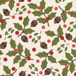 Snowtop Mountain Cream Greenery FlanneL